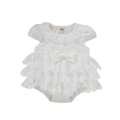 

Lace Newborn Infant Baby Girls Tutu Romper Jumpsuit Bodysuit Outfits Clothes