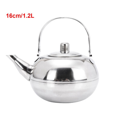 

Stainless Steel Teapot Coffee Pot W Tea Leaf Infuser Filter 08121825L US