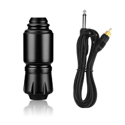 

Rotary Tattoo Pen Rotary Tattoo Machine Aluminum Alloy Carved Short Pen RCA Cord for Tattoo Supplies