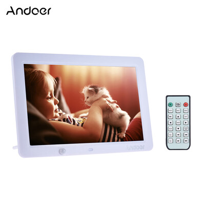 

Andoer 12 Inch LED Digital Photo Frame 1280 800 Human Motion Induction Detection with Remote Control Support MP3MP4CalendarAl