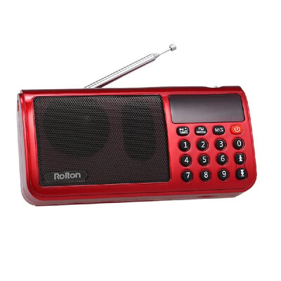 

Rolton T50 FMMWSW 3-Band Digital Radio Portable USB Wired Computer Speaker HiFi Stereo Receiver w Flashlight LED Display Suppor