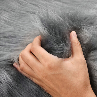 

Gobestart Soft Rug Chair Cover Artificial Advanced Fibers Warm Hairy Carpet Seat Pad New