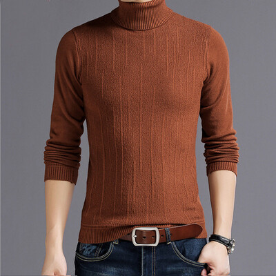 

SUNSIOM Winter Men Slim Warm Knit High Neck Pullover Jumper Sweater Top Turtleneck