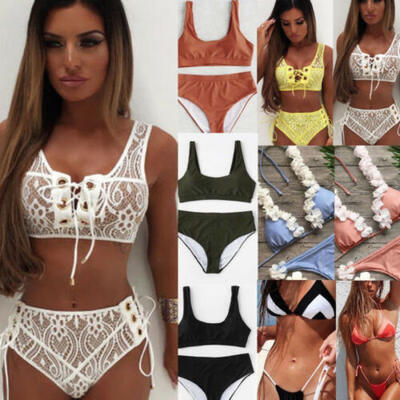 

Women Bikini Swimwear Bathing Suit Triangle Swimsuit Bandage Beachwear Brazilian