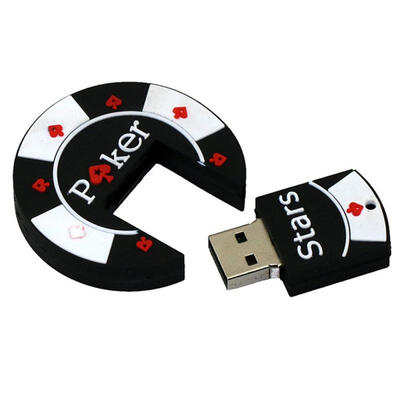 

Poker Chips USB Flash Drive Memory Stick Pen Drive 32GB Thumbdrive U Disk With Metal Chain