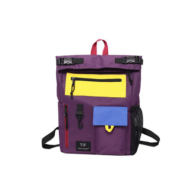 

Tailored Unisex Bag Fashion Roll Shoulder Bag Large Capacity Leisure Travel Backpack