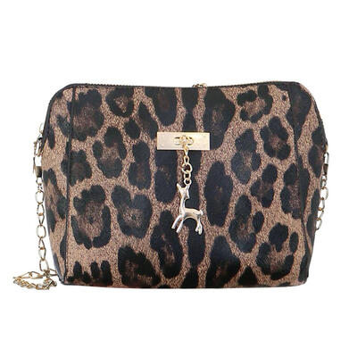 

Leopard Shoulder Messenger Handbags Women Chain PU Leather Crossbody Bags