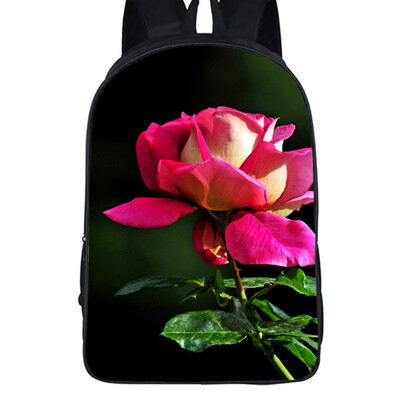 

Floral Designs Backpack Women Girls School Bookbag Shoulder Satchel Canvas Bags