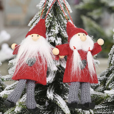 

2 PCS Christmas Doll Pendant Xmas Tree Hanging Ornament Christmas Home Decoration
