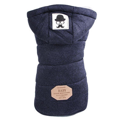 

Two Feet Winter Warm Pet Dogs Jackets Soft Cotton Casual Puppy Outfits Coat