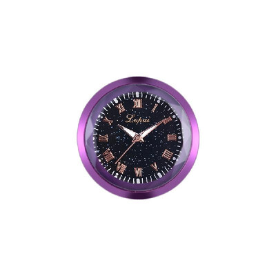 

Mini Fine Metal Electronic Clock Roman Numerals Scale Car Interior Decoration Paste Study Convenience