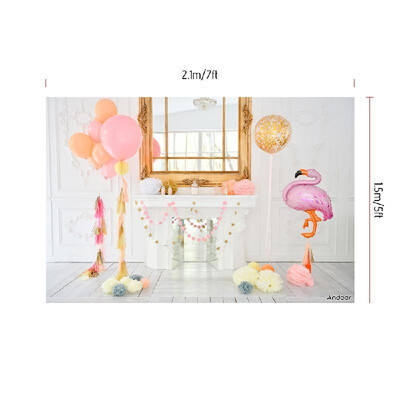 

Andoer 21 15m7 5ft First Birthday Backdrop Balloon Cake Photography Background Baby Kids Photo Studio Pros