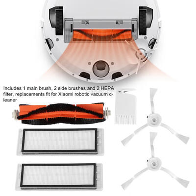 

Greensen Main Brush 2 HEPA Filter2 Side Brushes Replacements for XIAOMI Mi Robot S50 Vacuum Cleaner