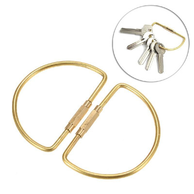 

2PCS Carabiner Outdoor Camping Equipment D Shape Carabiner Screw Lock Buckle Backpack Hang Buckle Keychain Hook Padlock
