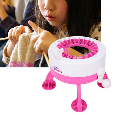 

Greensen 22 Needles Hand Knitting Machine Weaving Kit Scarf Hat DIY Sewing Tool Kids Educational Toy