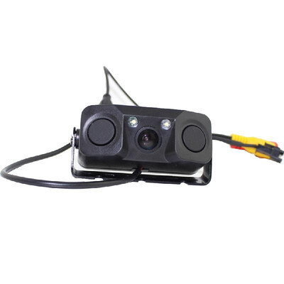 

PZ451 3 In 1 Car Reversing Kit Video Parking Sensor Backup Rear Smart View Camera Radar Detector Sensors Buzzer Alarm