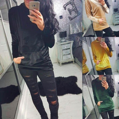 

Women&39s Hoodie Long Sleeve Sweatshirt Jumper Sweater Hooded Pullover Coat Tops