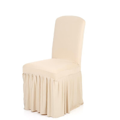 

Pleated Solid Color Ruffled Stretchable Removable Washable Home Dining Chair Cover Spandex Seats Slipcover for Wedding Party Hotel