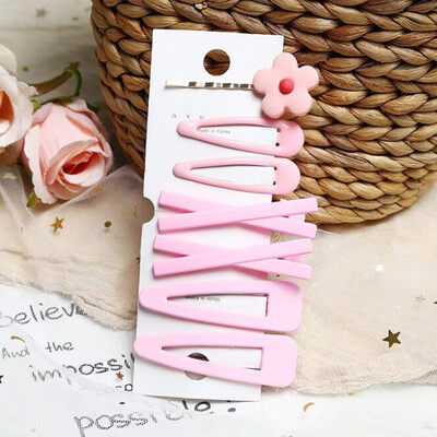 

7pcsset Hair Accessories For Women CuteFlower Decor Solid Color Hairpin Party Hedwear