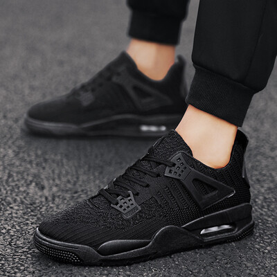 

Sports shoes mens flying woven tide shoes mesh air cushion travel running shoes mens shoes men
