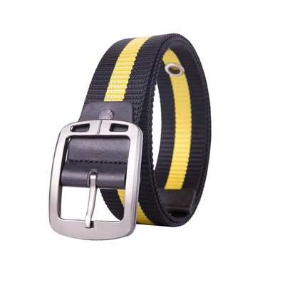 

Hot Selling Unisex belt Quality Stripe Nylon Pin Buckle Mens belt Casual Weaving Nylon Women belts Luxury belt Student belts