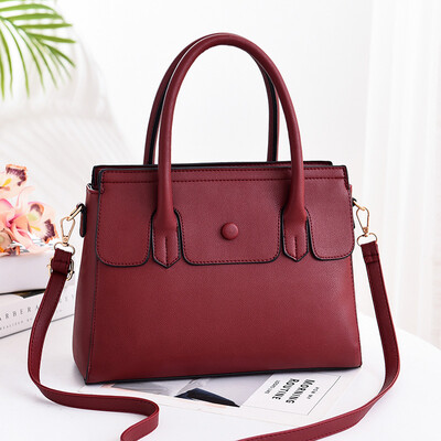 

2019 new handbag casual fashion handbags Europe&the United States big bag PU leather casual shoulder bag cross-border