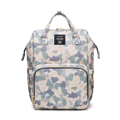 

Camo Print Diaper Bag Backpack Large Capacity Travel Maternity Nursing Bag
