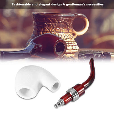 

Greensen White Imitating Sepiolite Resin Demountable Tobacco Pipe Round Head Smoking Cigarette Tool