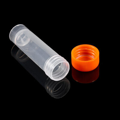 

Greensen 10pcs 5ml Plastic Frozen Test Tubes Vial Screw Seal Cap Pack Container with Silicone Gasket