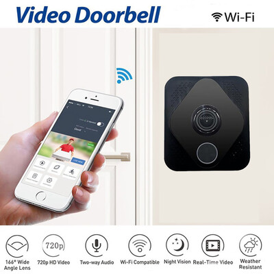 

〖Follure〗Wireless WiFi DoorBell Smart Video Phone Visual Intercom Door Bell Secure Camera