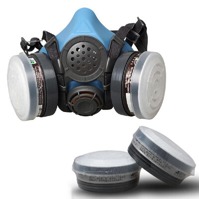 

STRONGST-M50G-1B Gas Mask Respirator Dual Filter Half Face Mask Painting Spraying Silica Gel Mask