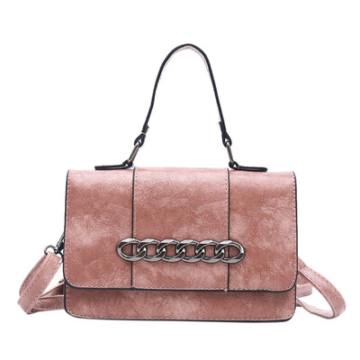 

Women Metal Buckle Shoulder Bag Ladies Retro Messenger Bag Casual Small Square Bags Female Wild Handbag T2G