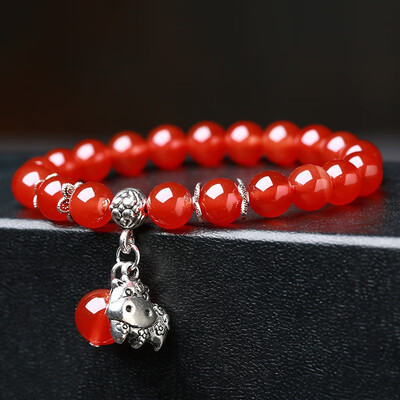 

Zodiac bracelet red female models wild fashion bracelets