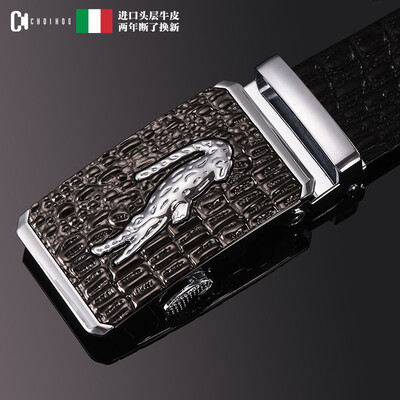 

Crocodile belts Mens automatic buckle imported top layer leather business suit casual wild leather belt men