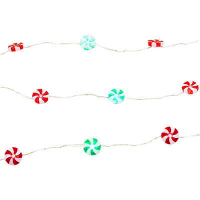 

UpperX Candy Xmas LED Light String - 10 ft 40 LED Battery-Powered Light with Remote Control for PartyInteriorBedroomWeddingetc