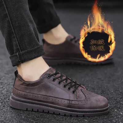 

Mens shoes summer new mens England wild Korean version of the trend of casual shoes shoes shoes tide shoes warm plus velvet shoes