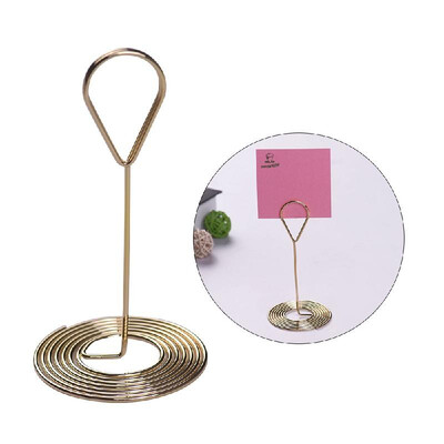 

Colored Metal Note Clip Holders Photo Picture Holder Desktop Decor Office Binding Supplies