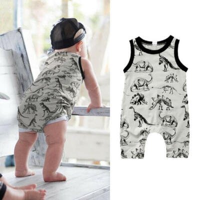 

US Cute Newborn Baby Boys Girls Dinosaur Bodysuit Romper Jumpsuit Outfit Clothes
