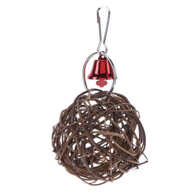 

Lovely Pet Parrot Chewing Toy Birds Bites Chewing Swing Bird Rattan Ball
