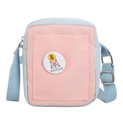 

Cartoon Printing Sports Shoulder Handbags Women Canvas Crossbody Casual Bag
