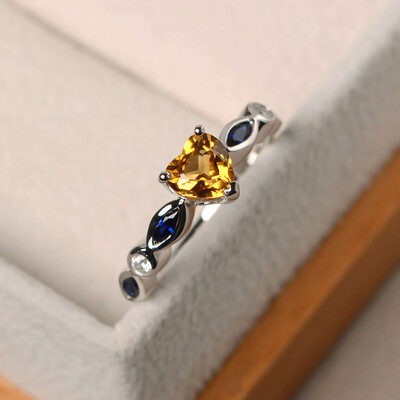 

RingSilver Color Romantic Heart Pave Crystal Finger Rings For Women Colorful Zircon Fashion Wedding Ring Valentines Day Gift