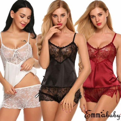 

Women Charm Sexy Lingerie Lace Babydoll G String Thong Underwear Nightwear