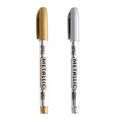 

Siaonvr Metallic Marker Pens Gold And Silver Metallic Permanent Markers For DIY Scrapboo