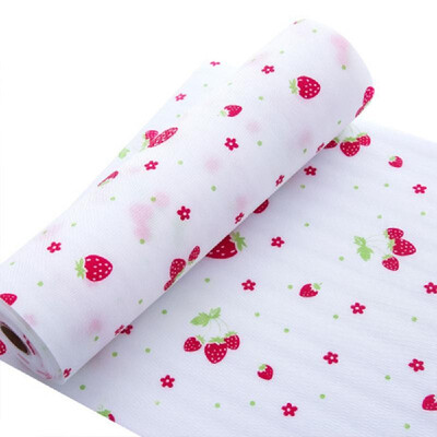 

30500CM Kitchen Drawer Paper Polka Dot Floral Strawberry Print Waterproof Oilproof Non-Adhesive Wardrobe DIY Cabinet Dining Pads