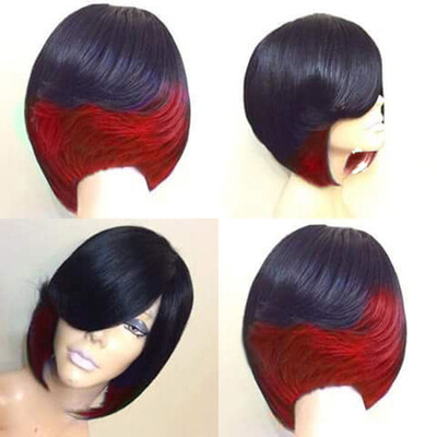 

Gobestart Fashion Womens Sexy Full Wig Short Wig Full Cover Bang Wig Styling Cool Wig