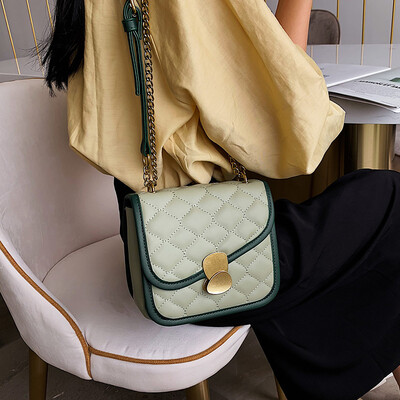 

Net red pouch handbag 2019 new texture embroidered line chain bag wild foreign air shoulder bag high-quality Messenger bag