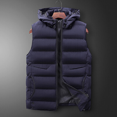 

Toponeto Fashion Men Autum Winter Solid Outwear Vest Jacket Tops Blouse