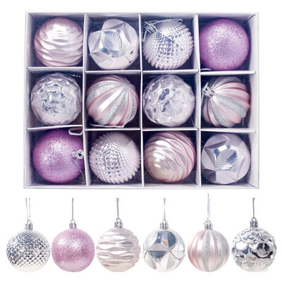 

12PCPack Multi-Colors Christmas Ball - Christmas Tree Hanging Pendant Decor