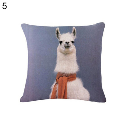 

Llama Alpaca Linen Throw Pillow Case Cushion Cover Sofa Bed Car Office Decor