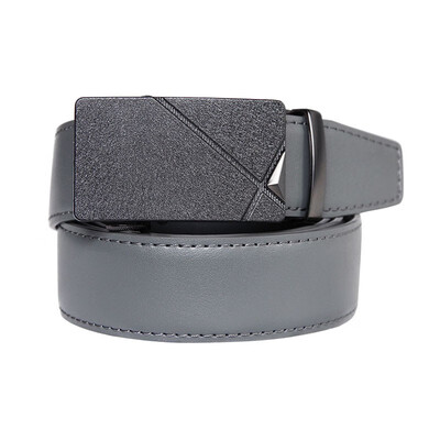 

BPSTAR Mens Automatic Buckle Genuine Leather Mens Ratchet Holeless Belt Business High Quality Mens Real Belt for Pants